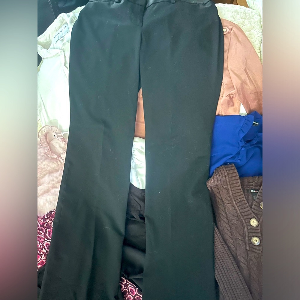 Anne Taylor Loft flair black slacks
